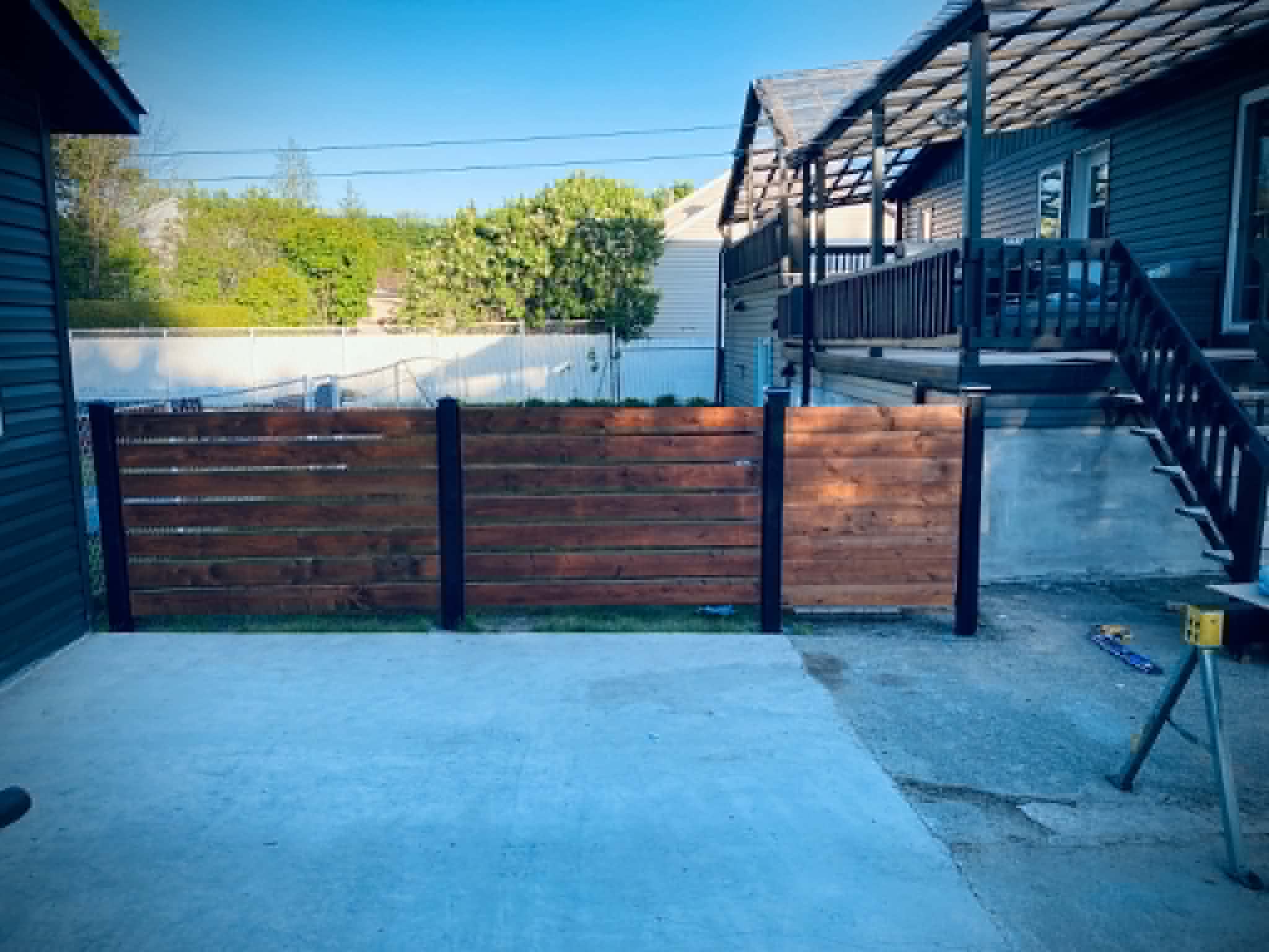 Clôture angle latéral